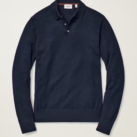 Bonobos Deep Blue Merino Polo Sweater - Picture 3 of 3